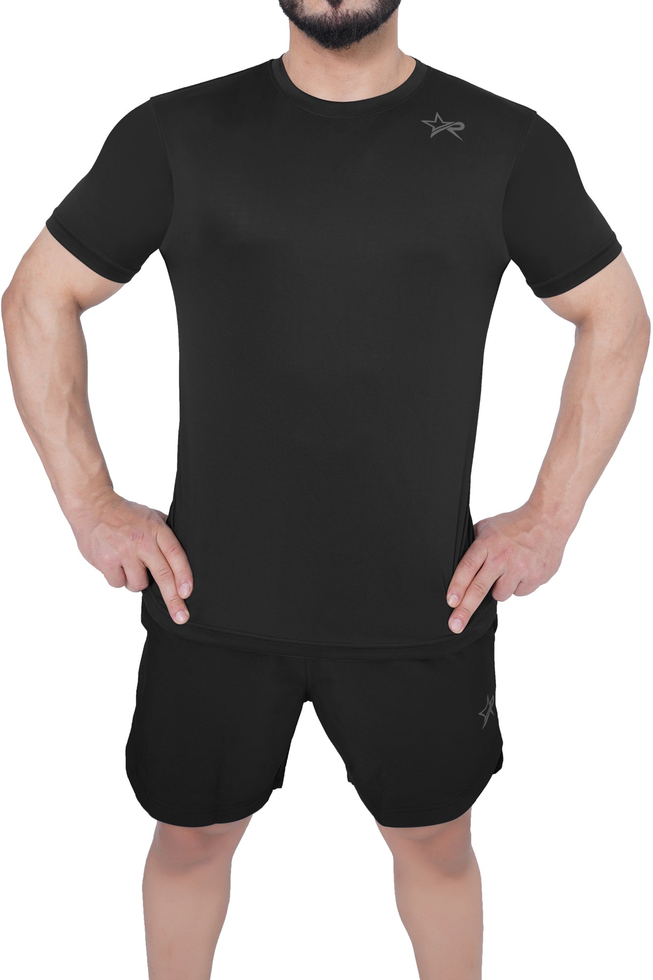 Men Sports T-Shirt - Black