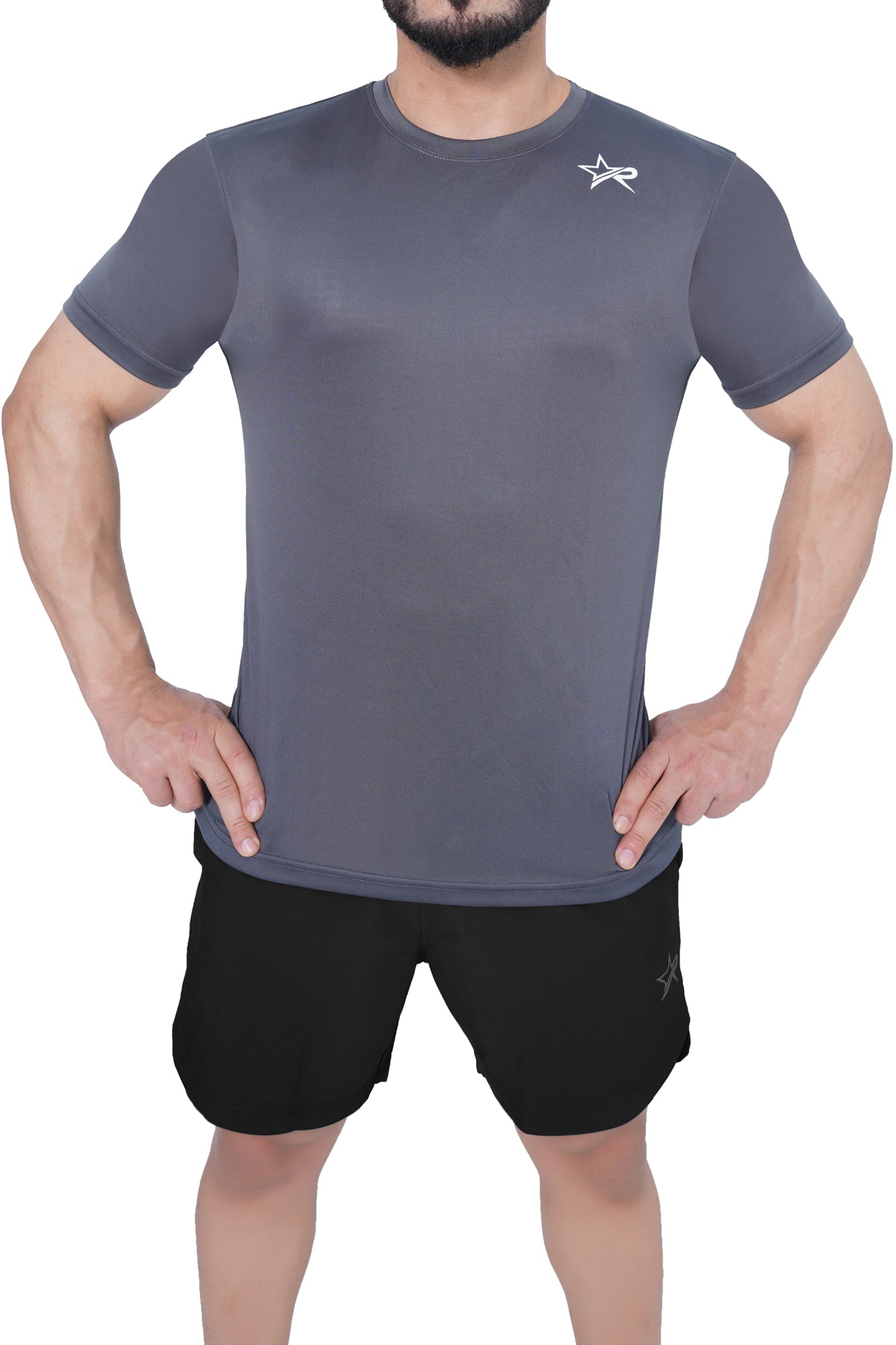 Men Sports T-Shirt - Grey