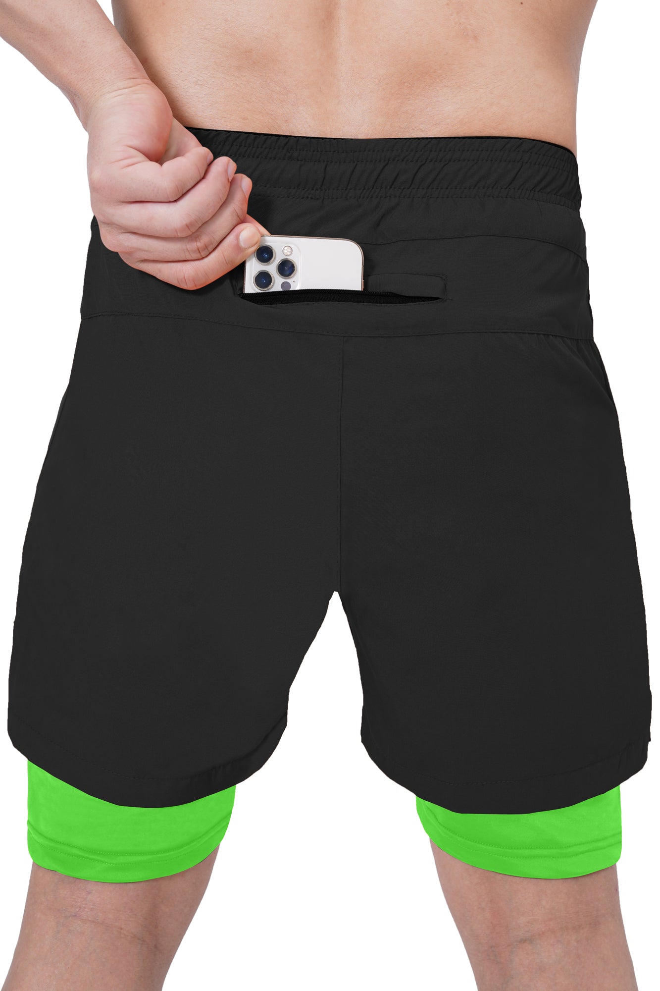 Men 2 in 1 Running shorts