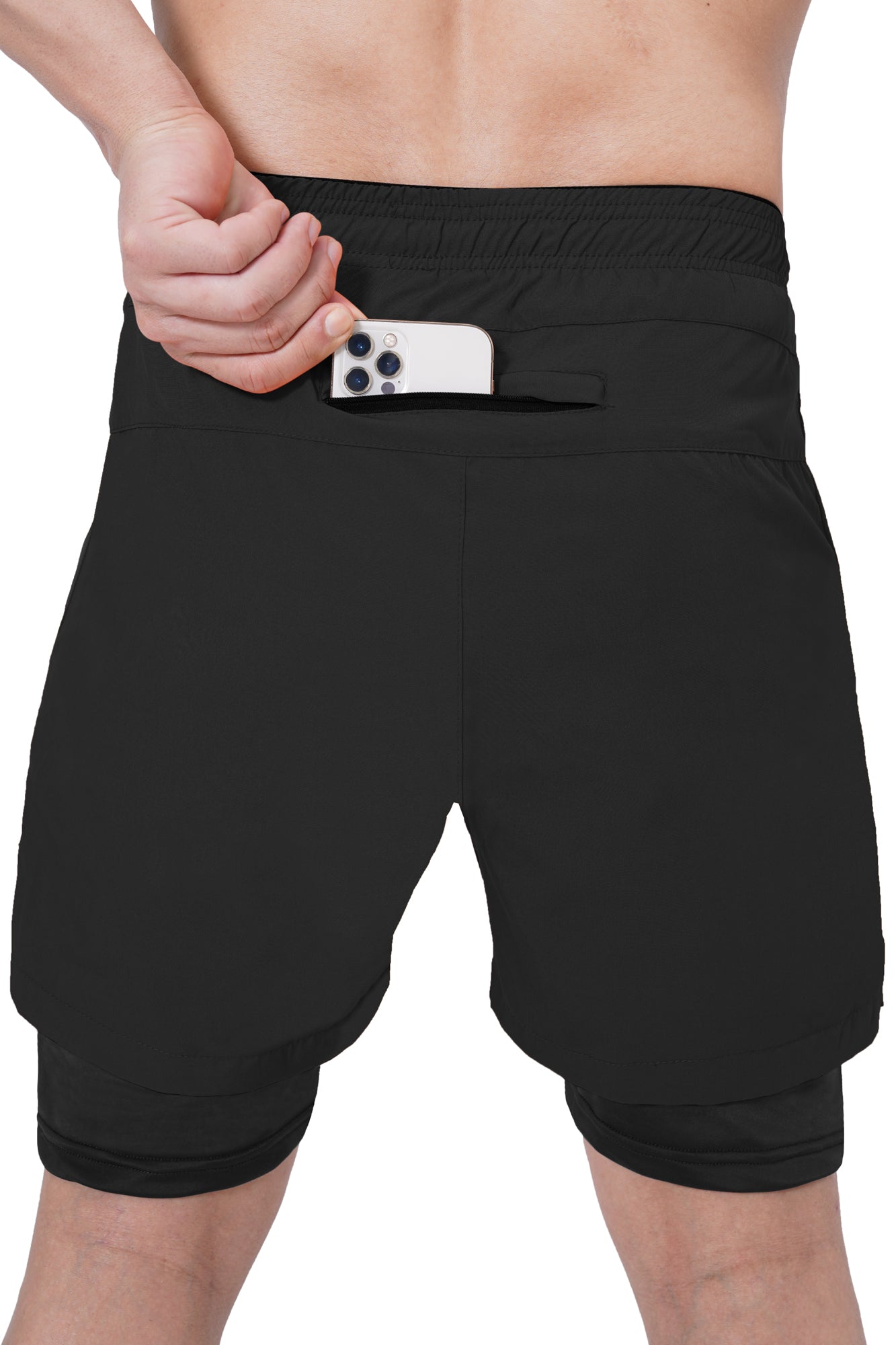 Men 2 in 1 Running shorts