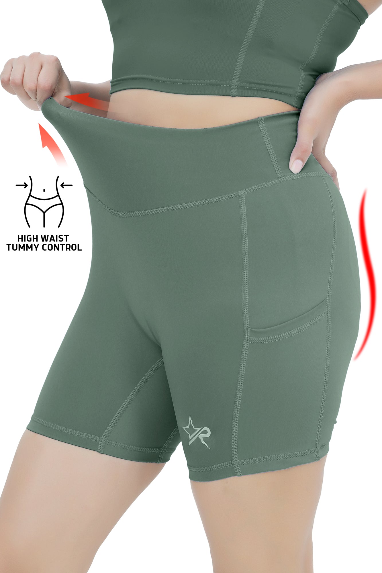 Women Butter Soft Shorts - Green