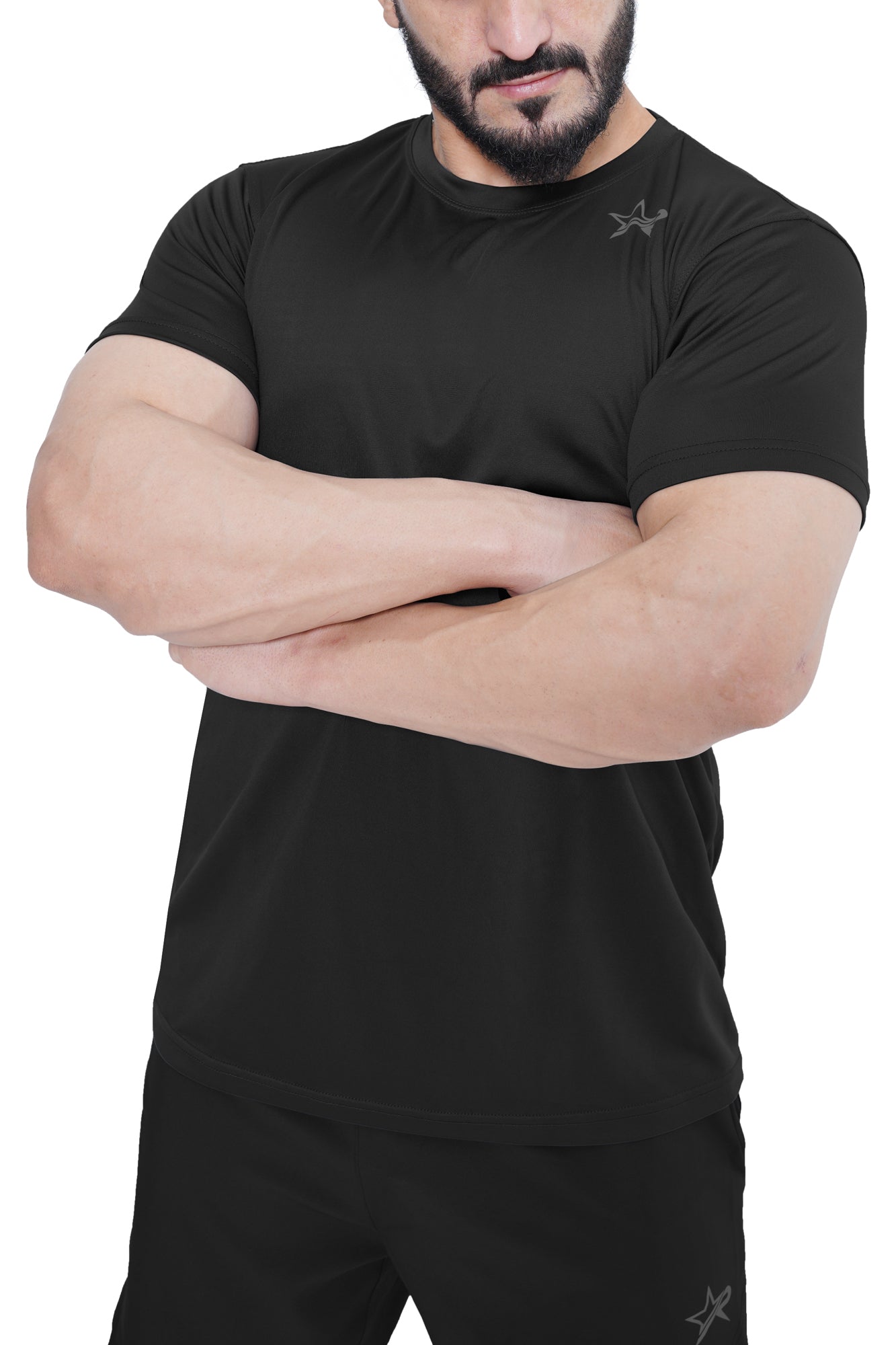 Men Sports T-Shirt - Black