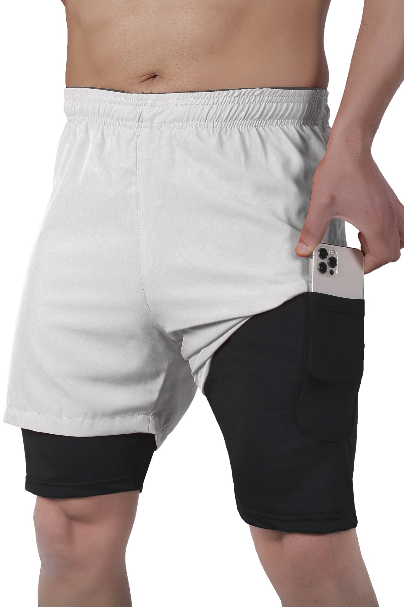 Men 2 in 1 Running shorts