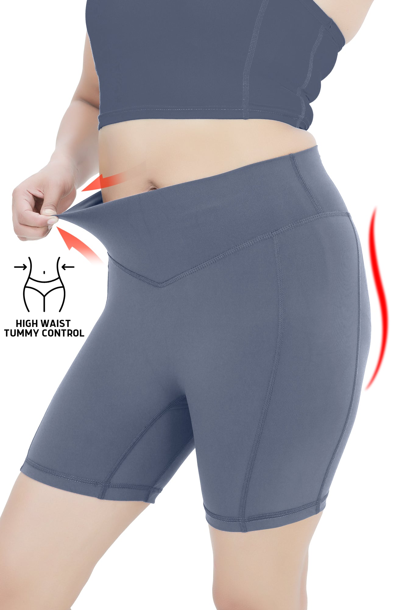 High Stretch Active Shorts - Gray