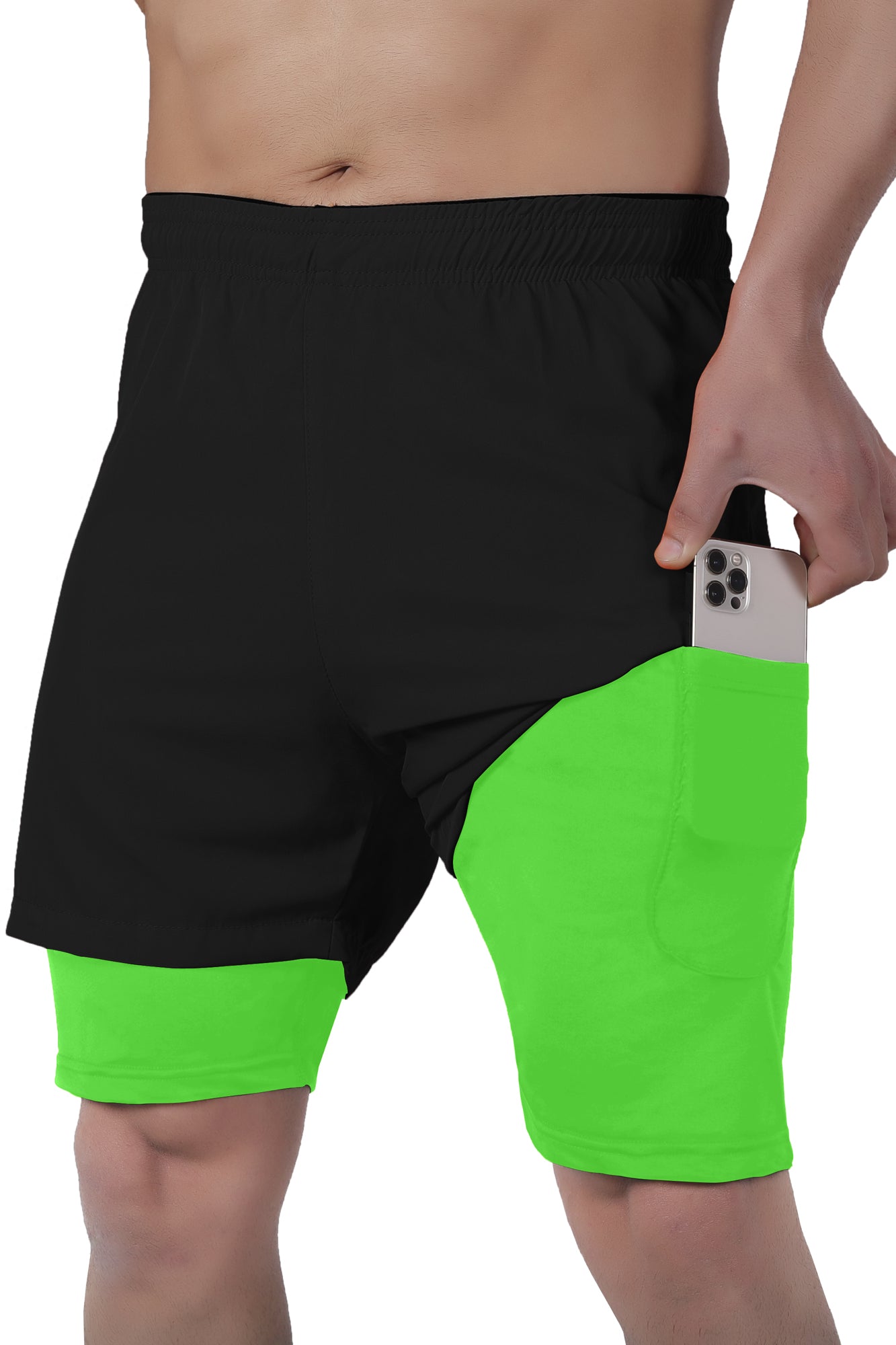 Men 2 in 1 Running shorts