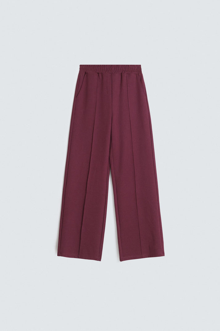 Interlock wide leg pants
