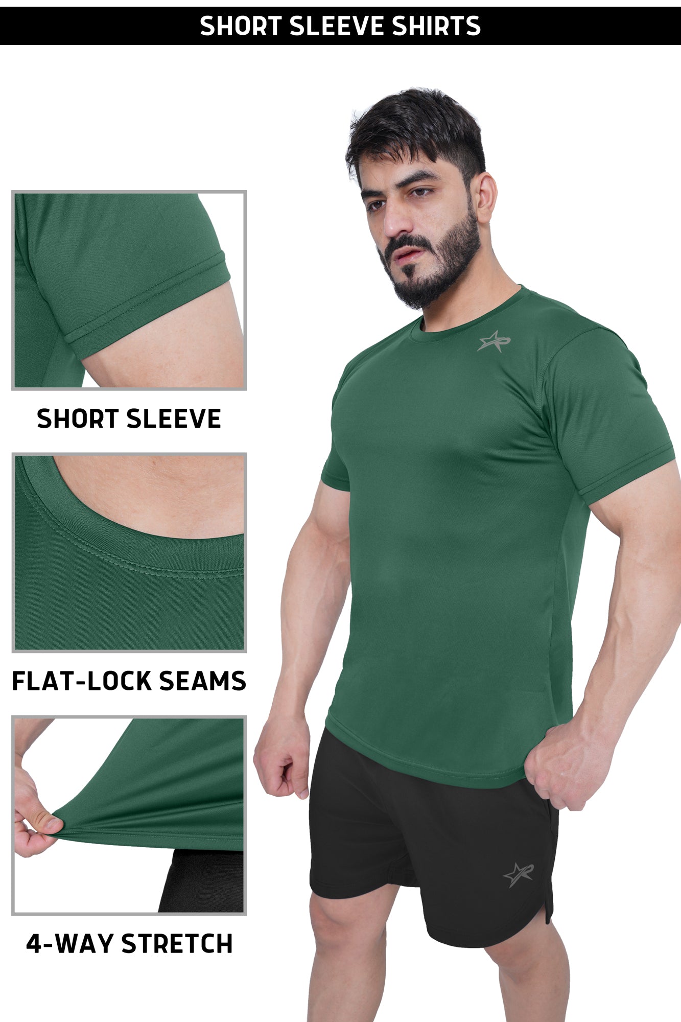 Men Sports T-Shirt - Green