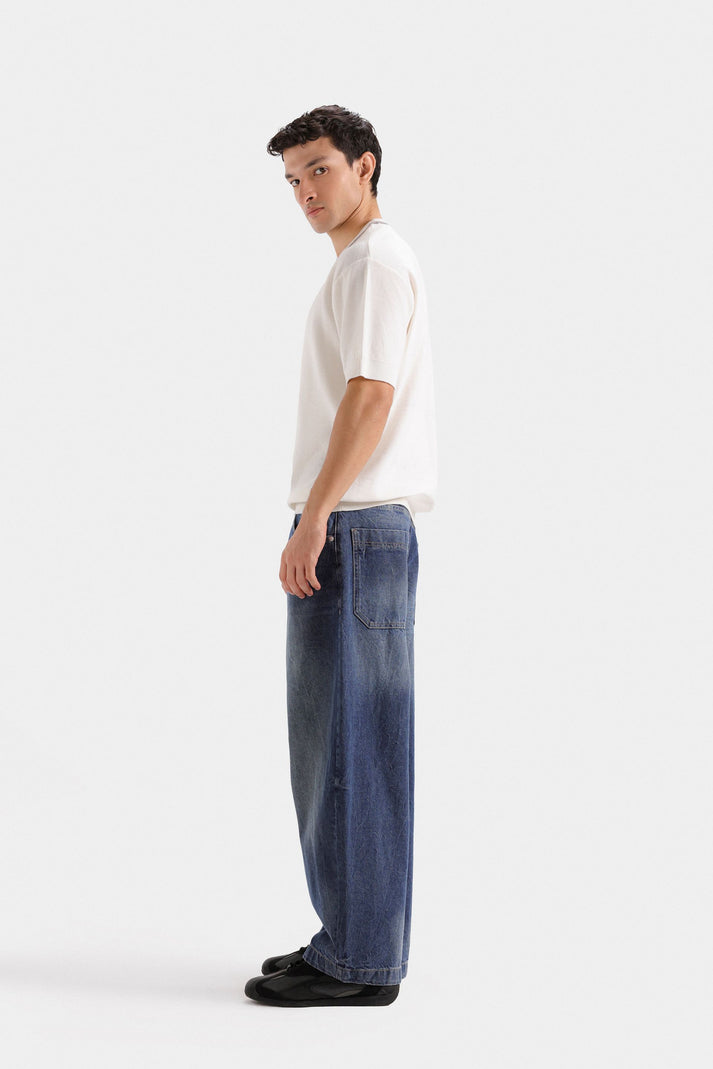Organic ribbed knit tee