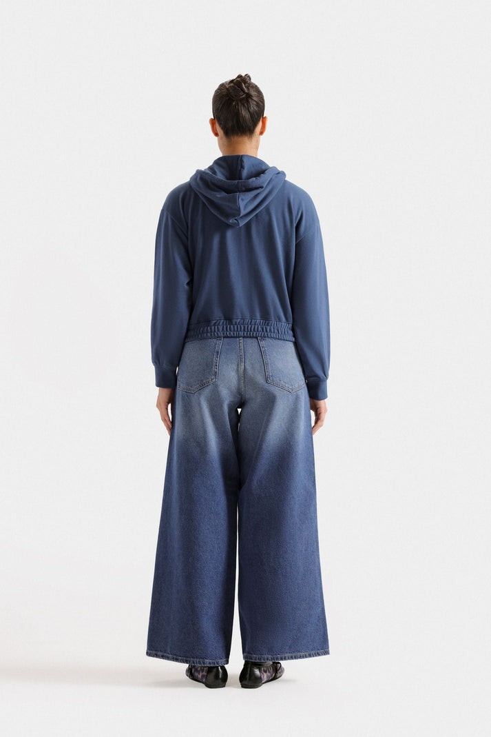 Supper Cropped zipper hoodie