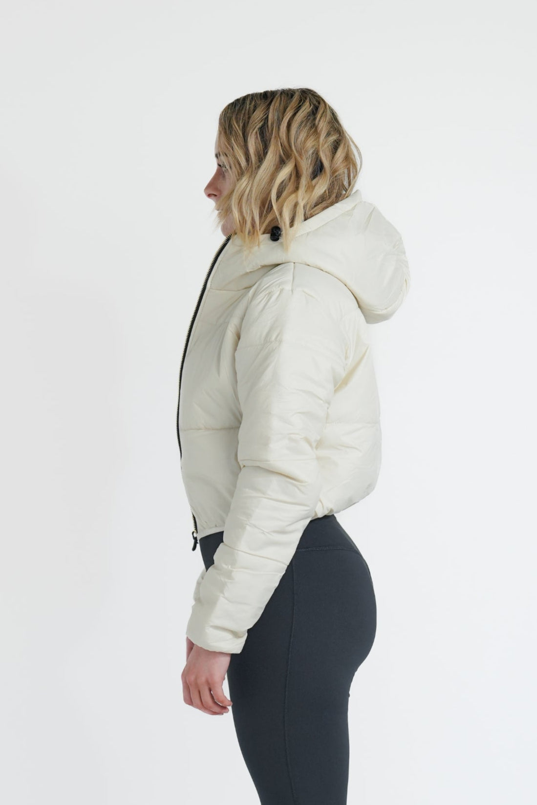 Women Puffer Jacket - White