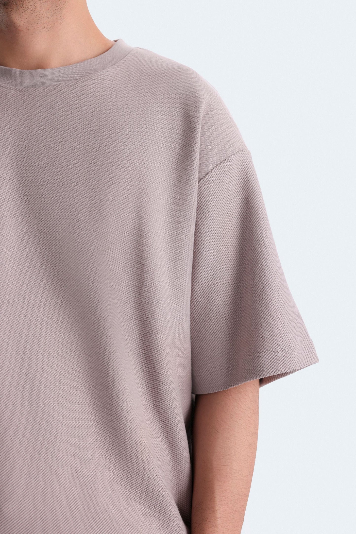 Textured cotton t-shirt