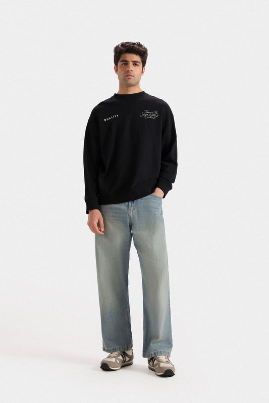 Slogan print sweatshirt