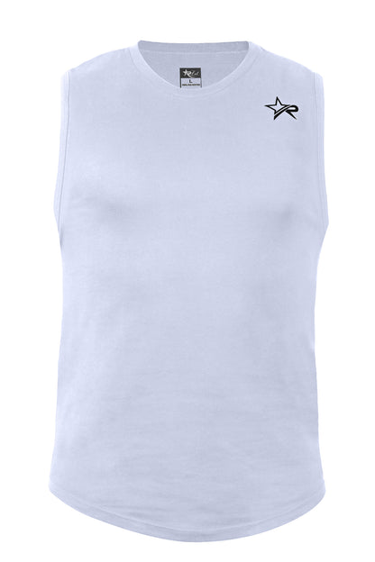 Men’s Wear Sleeveless Shirt - White