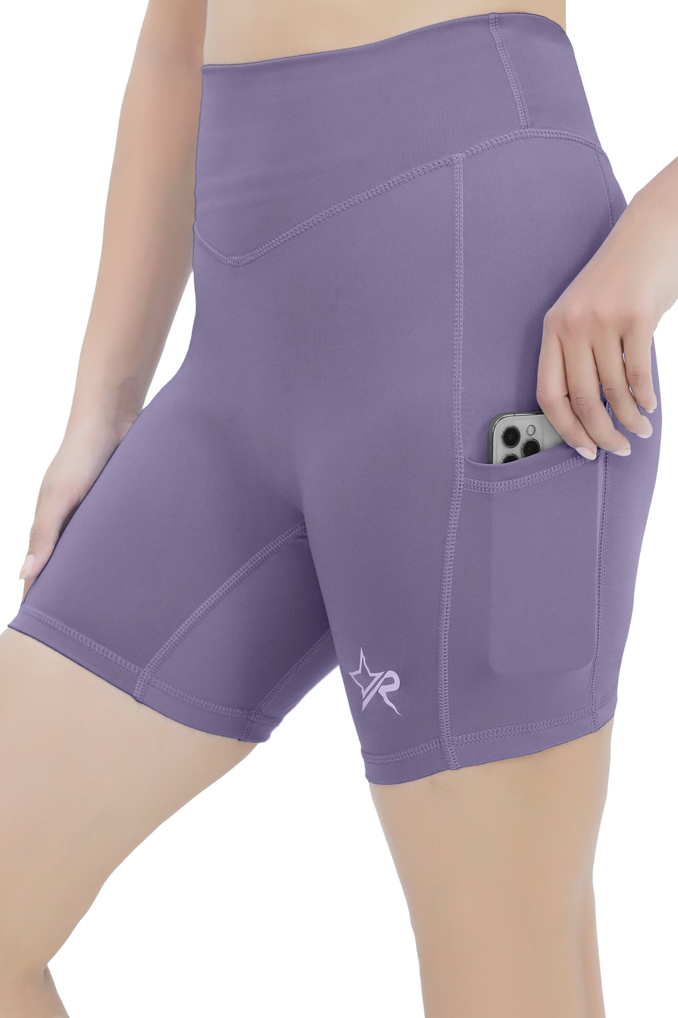 Women Butter Soft Shorts - Light Purple