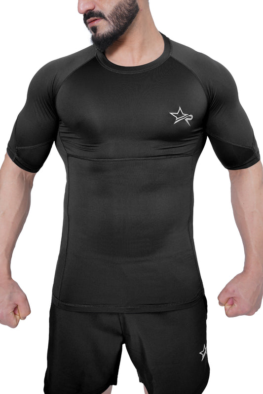 Men Compression Shirt Black