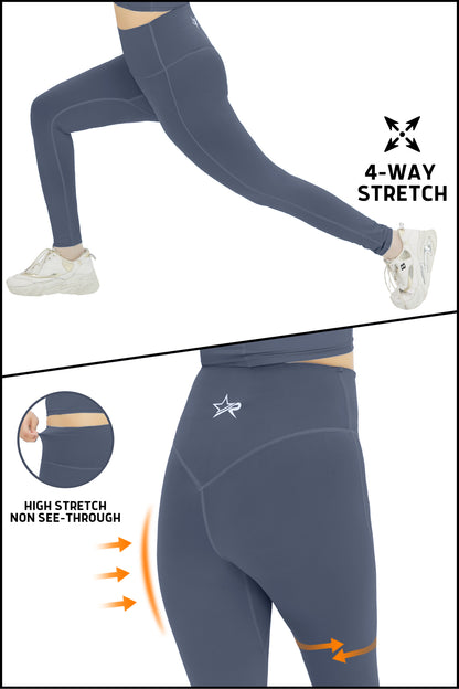 High Stretch Active Leggings - Gray