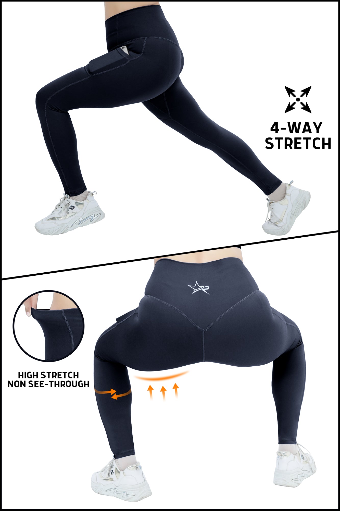 High intensity pocket leggings Navy