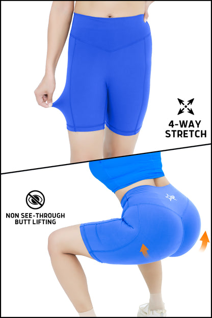 High Stretch Active Shorts - Blue