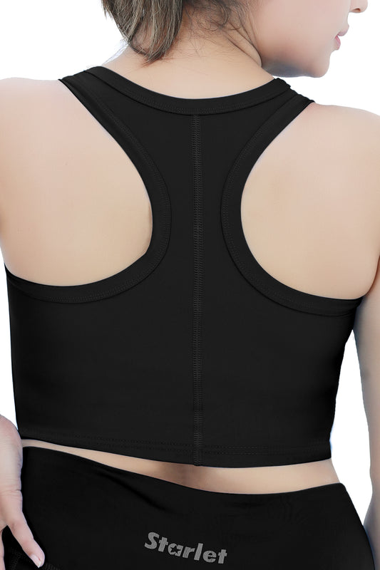 Women Crop Top - Black