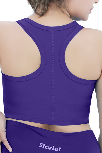 Women Crop Top - Japanese Violet Purple