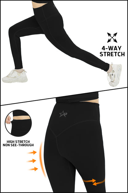 High Stretch Active Leggings - Black