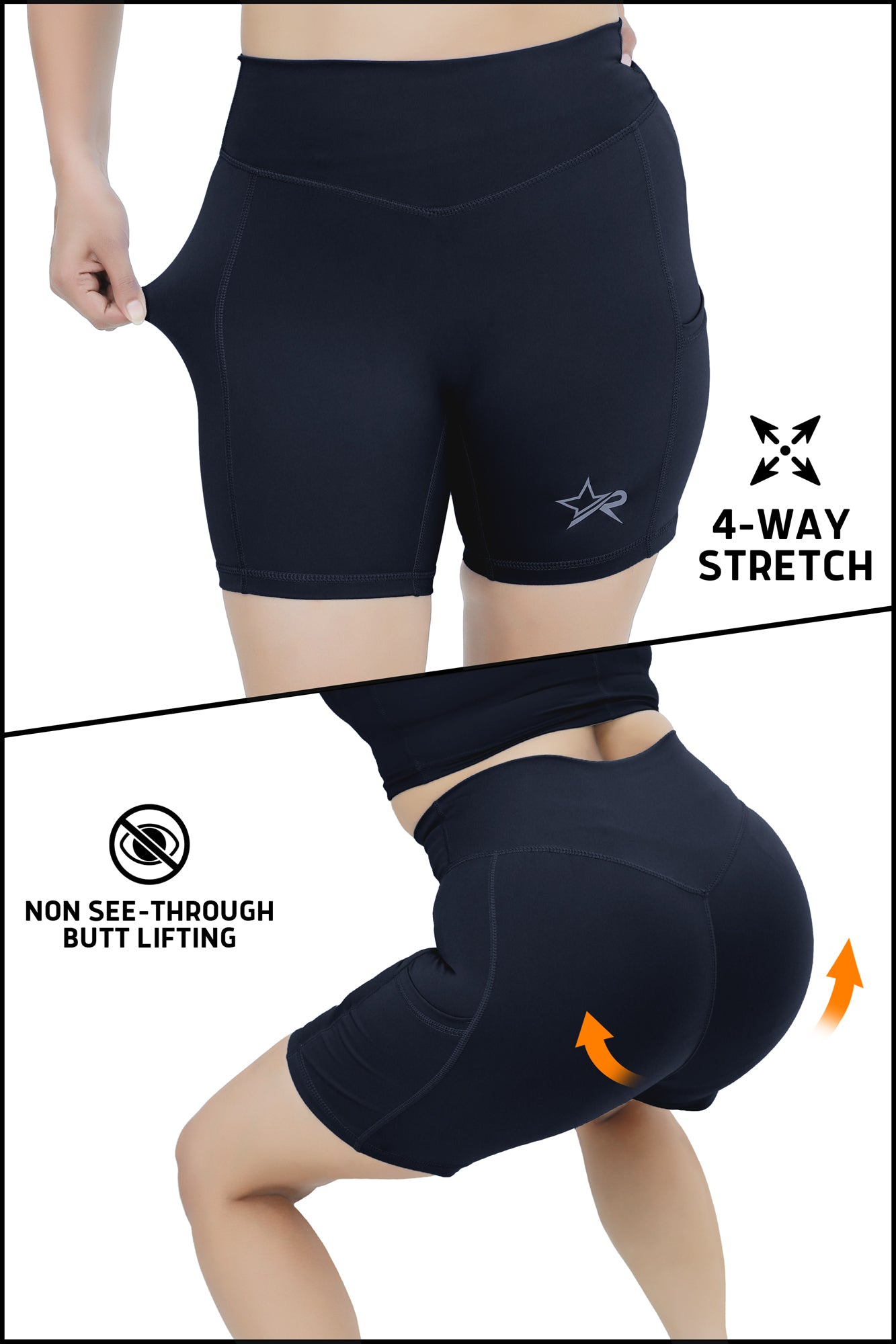 Women Butter Soft Shorts - Navy Blue