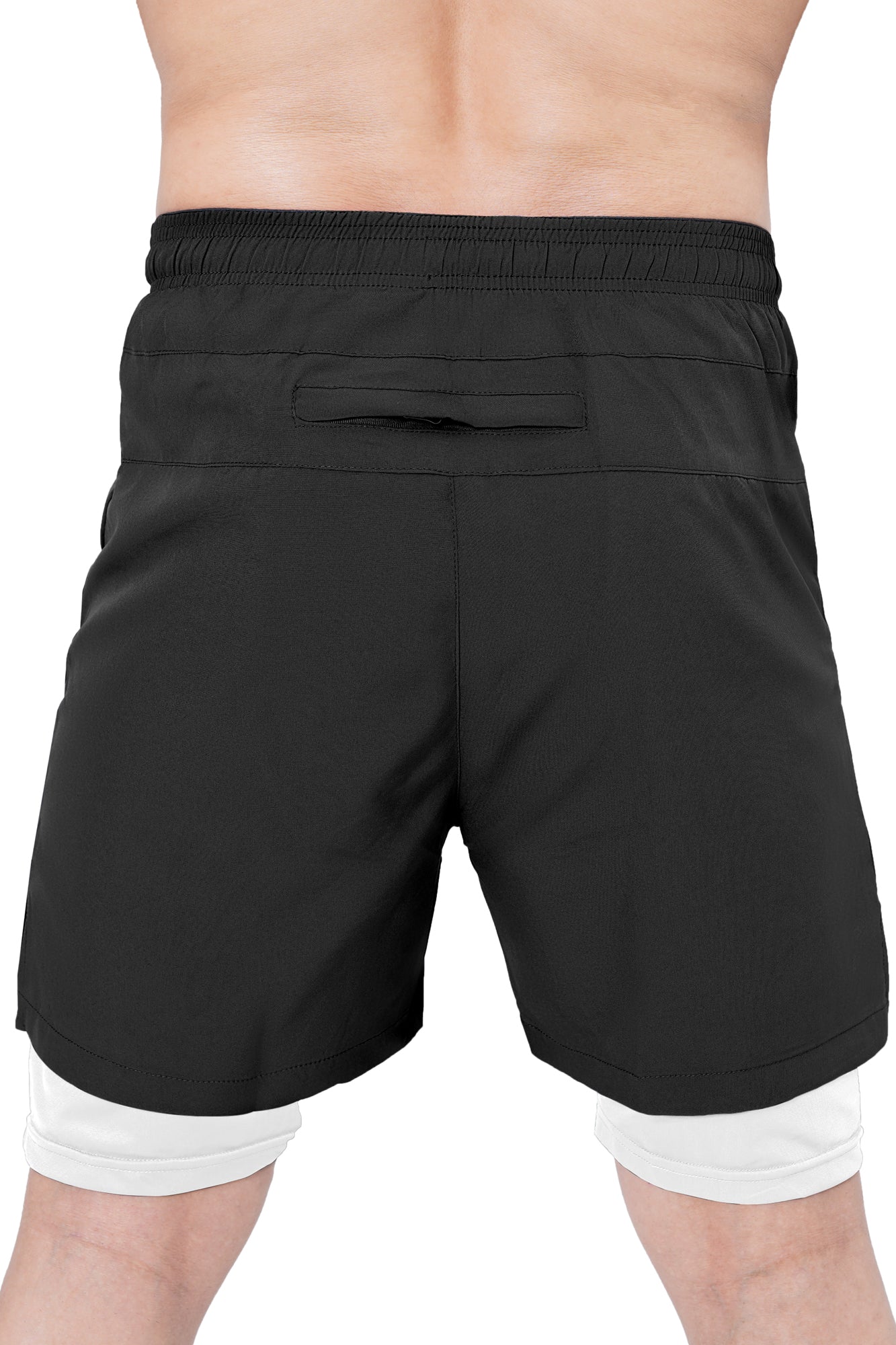 Men Training Shorts - Black/White