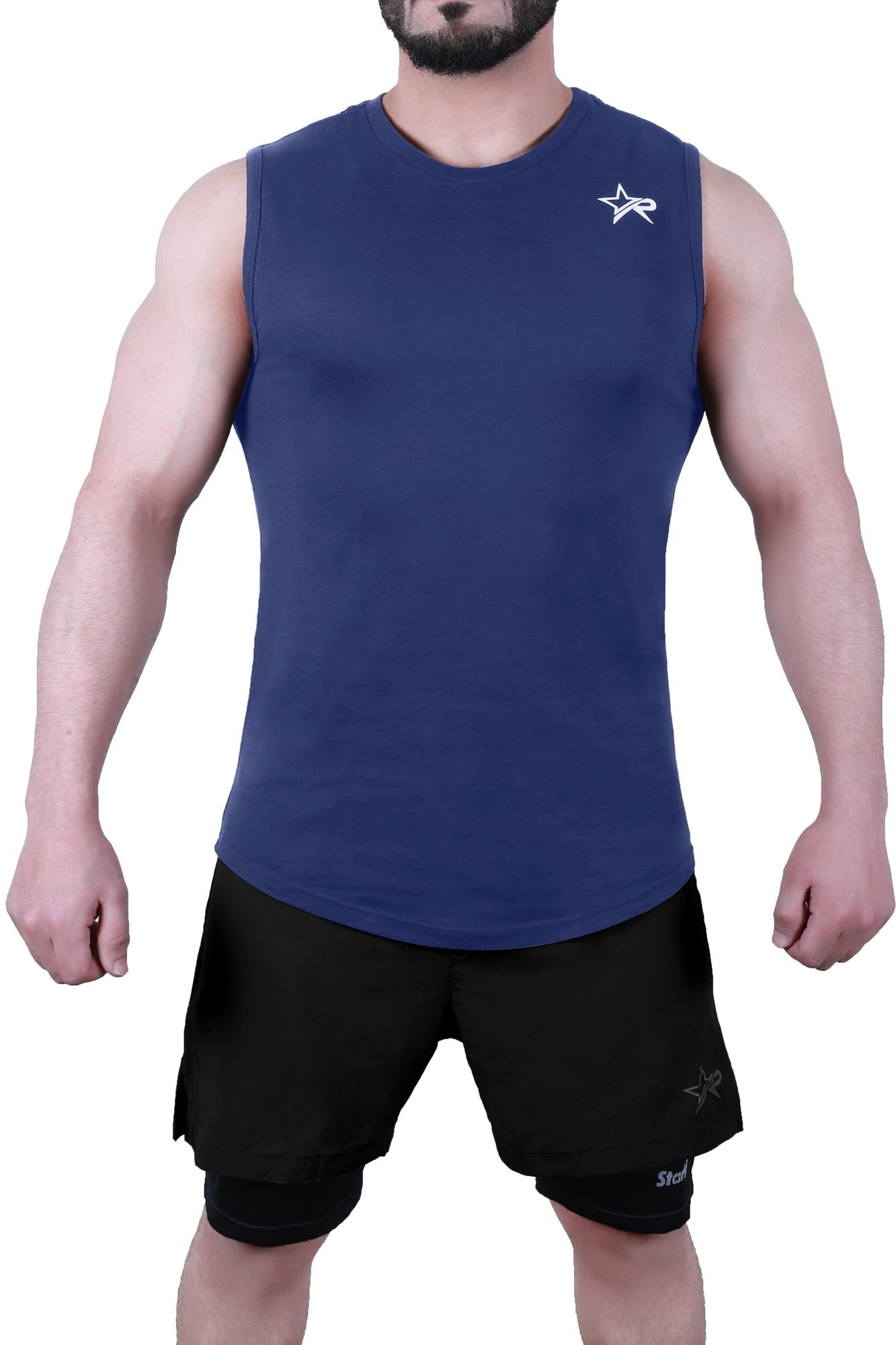 Men’s Wear Sleeveless Shirt - Navy