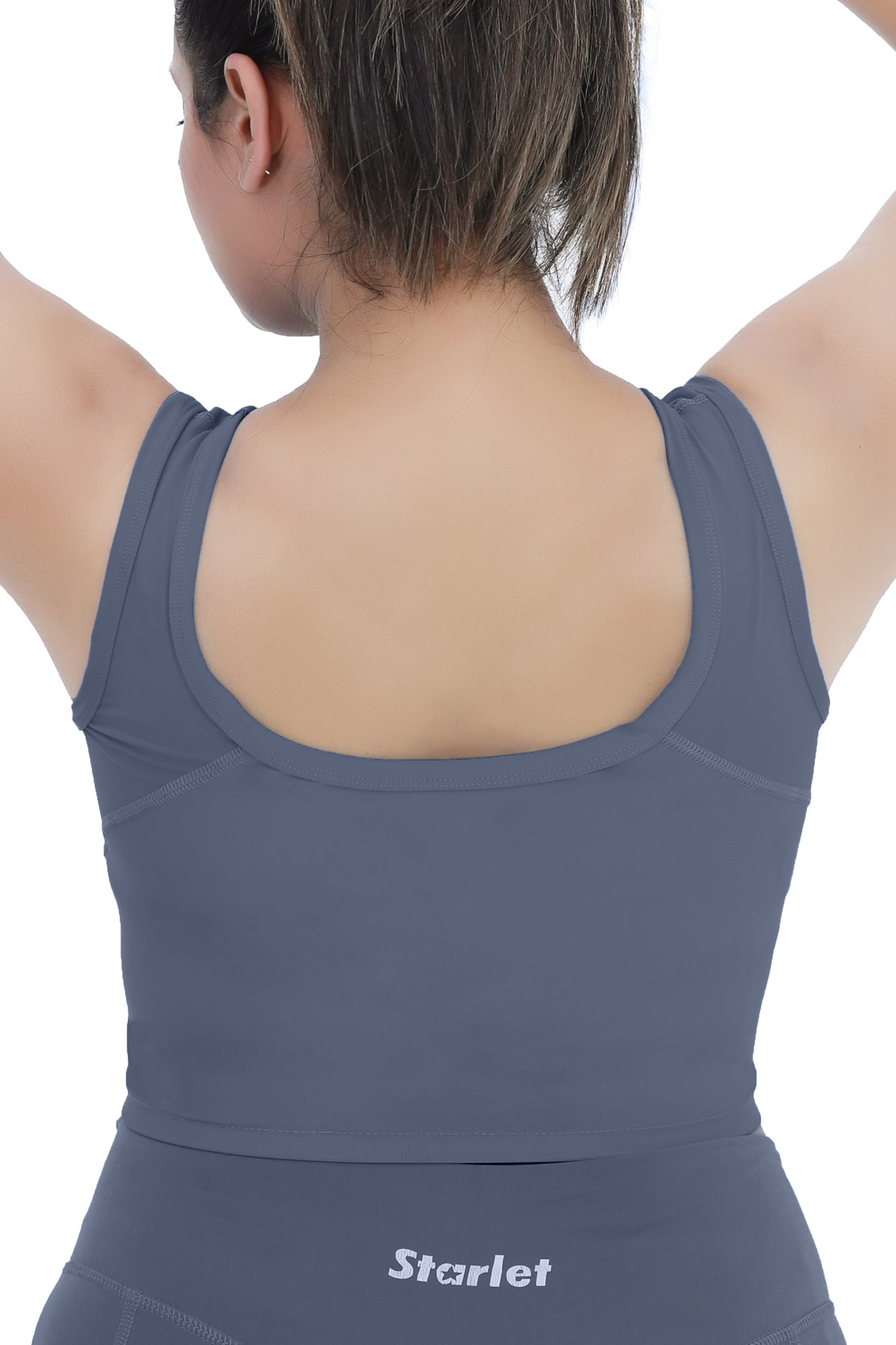 Women Crop Top - Grey