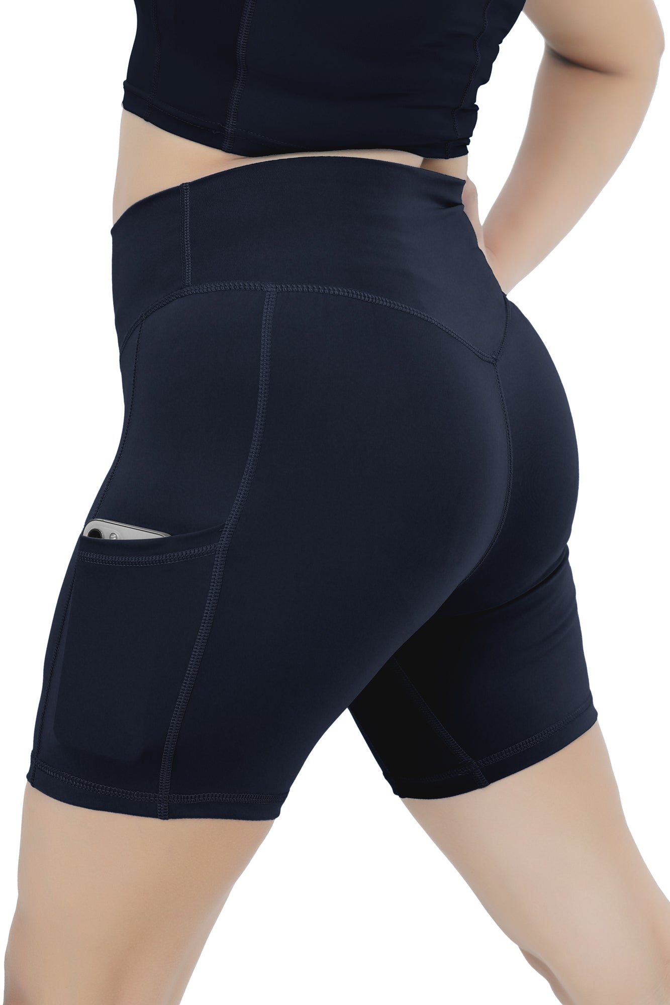 Women Butter Soft Shorts - Navy Blue