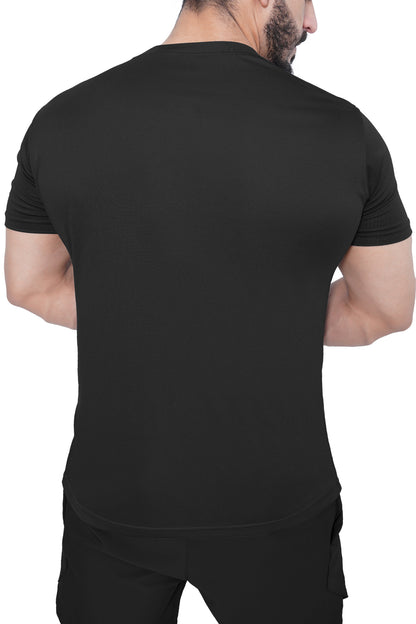 Men Sports T-Shirt - Black
