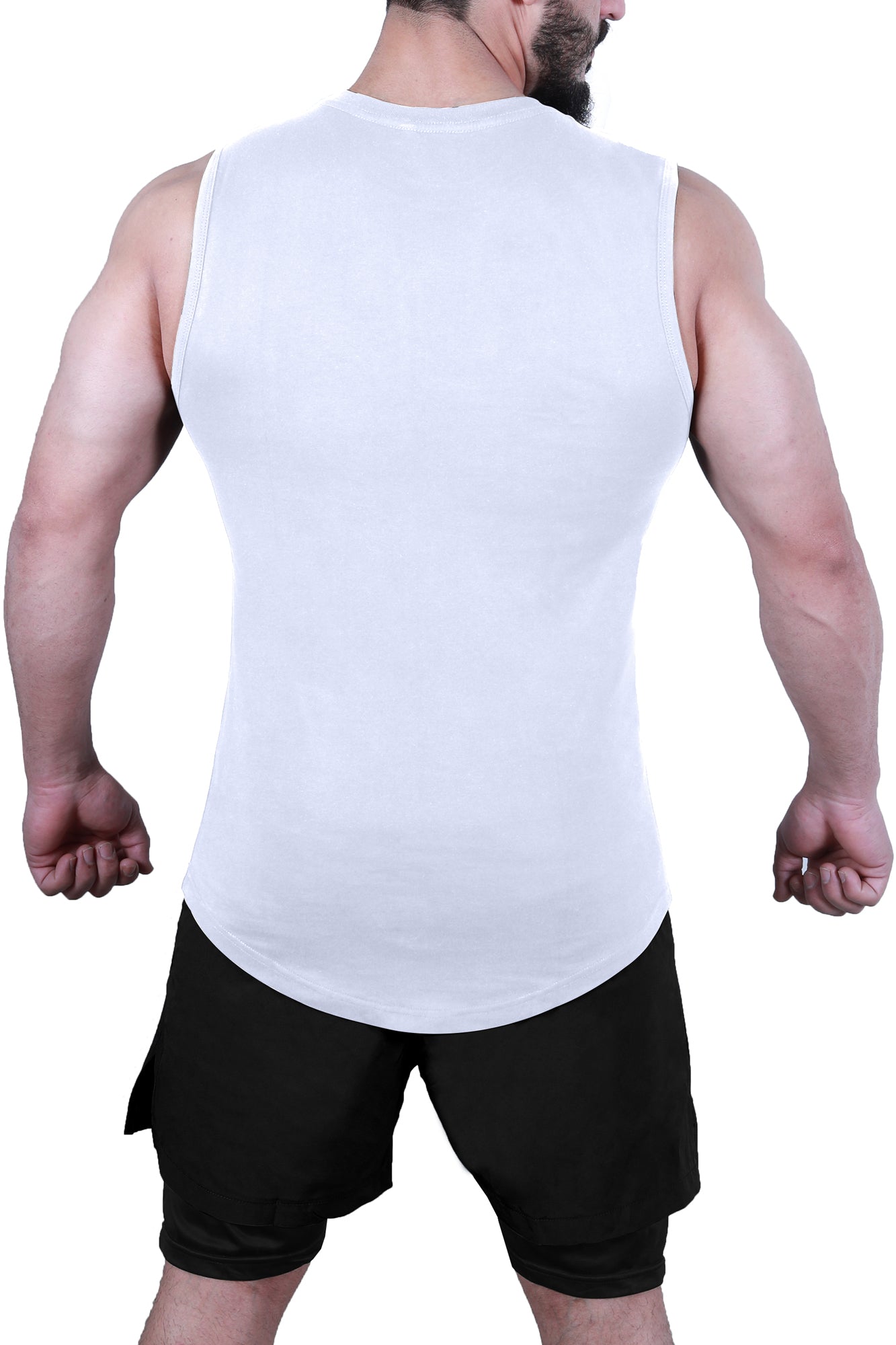 Men’s Wear Sleeveless Shirt - White