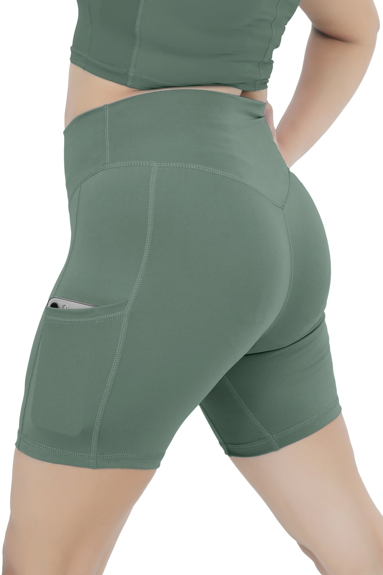 Women Butter Soft Shorts - Green