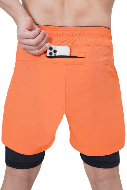 Men 2 in 1 Running shorts
