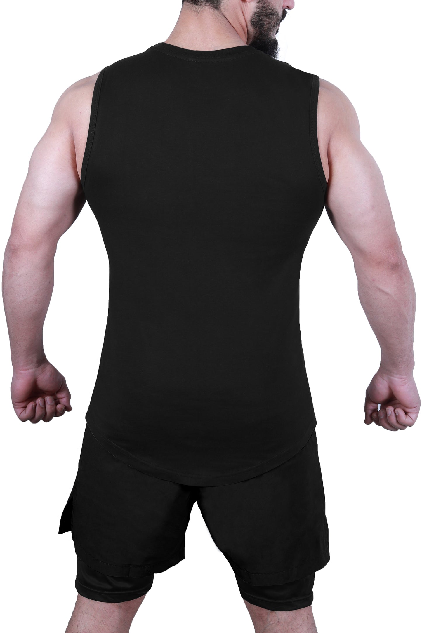 Men’s Wear Sleeveless Shirt - Black