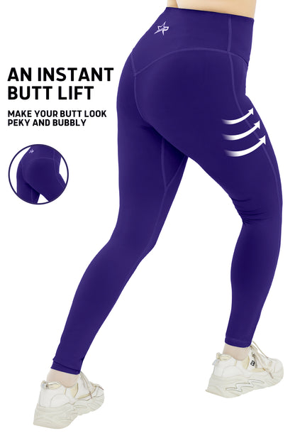 High Stretch Active Leggings - Japanese Violet Purple