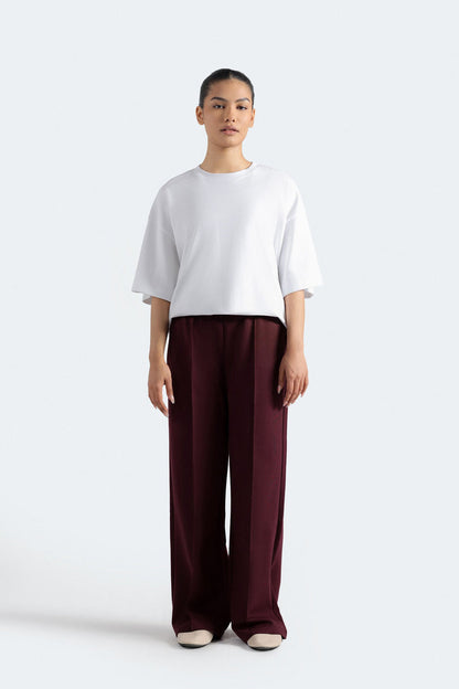 Interlock wide leg pants