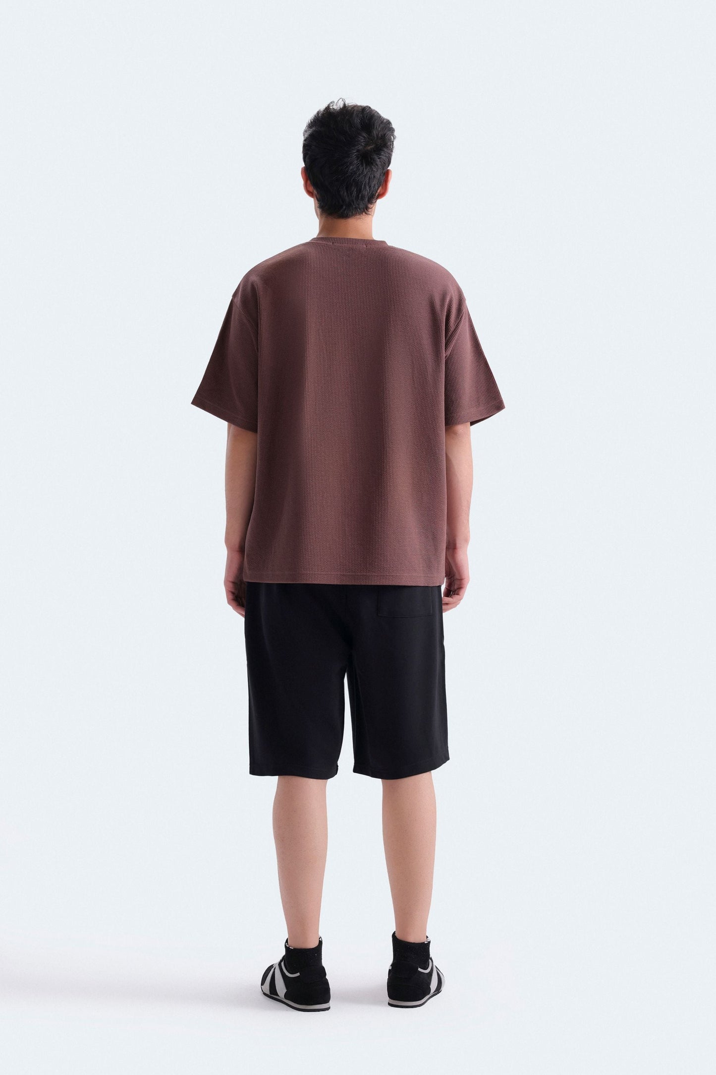 Textured cotton t-shirt