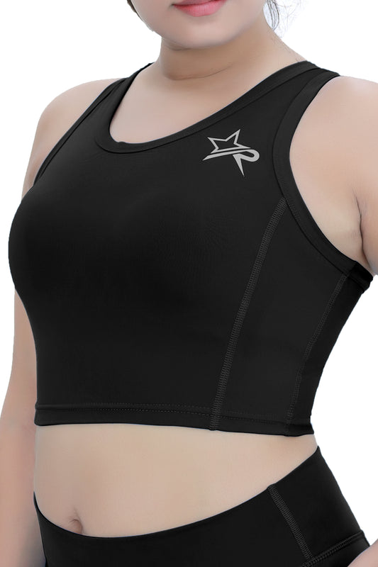 Women Crop Top - Black