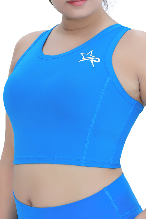 Women Crop Top - Blue
