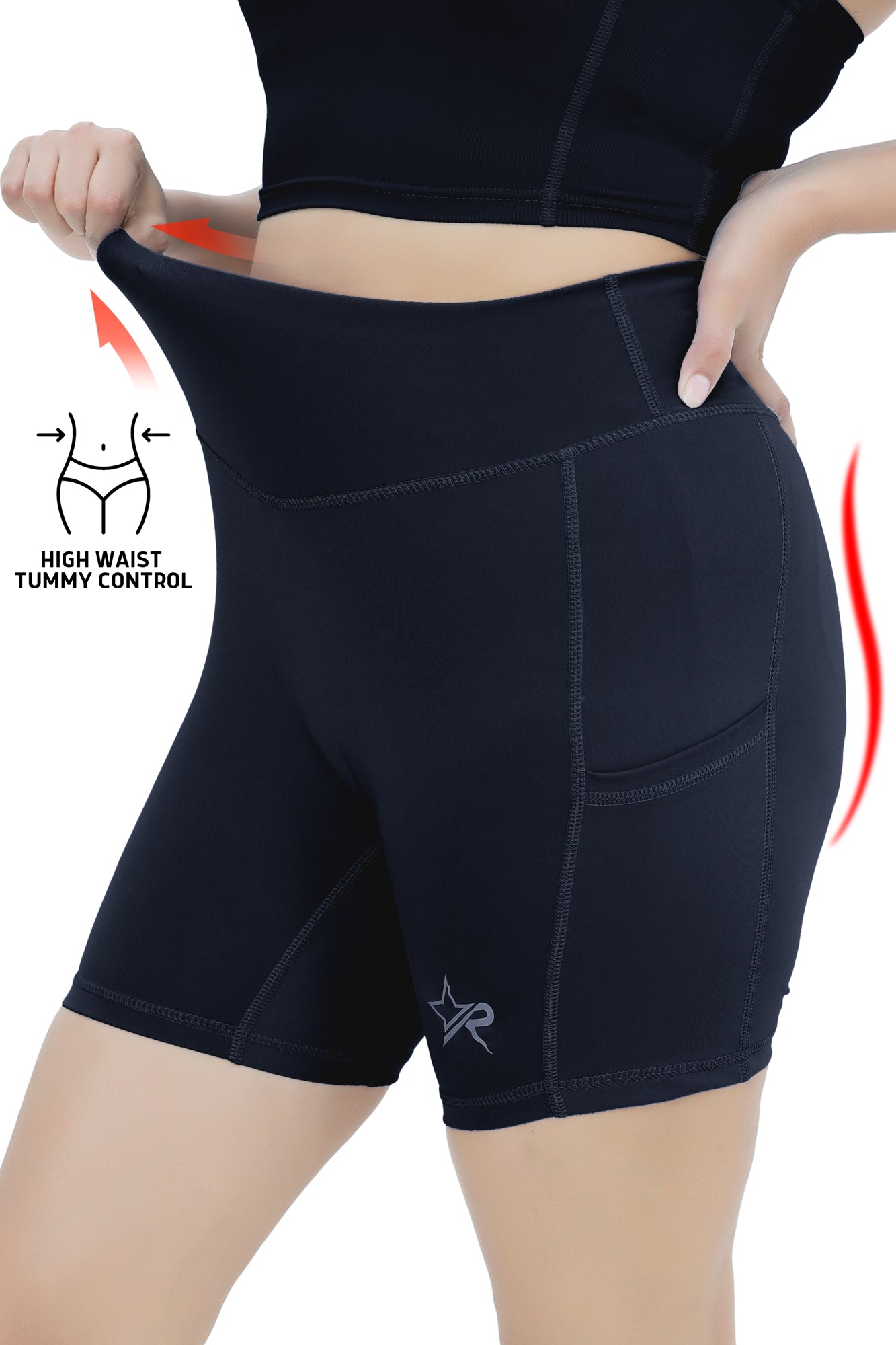 Women Butter Soft Shorts - Navy Blue
