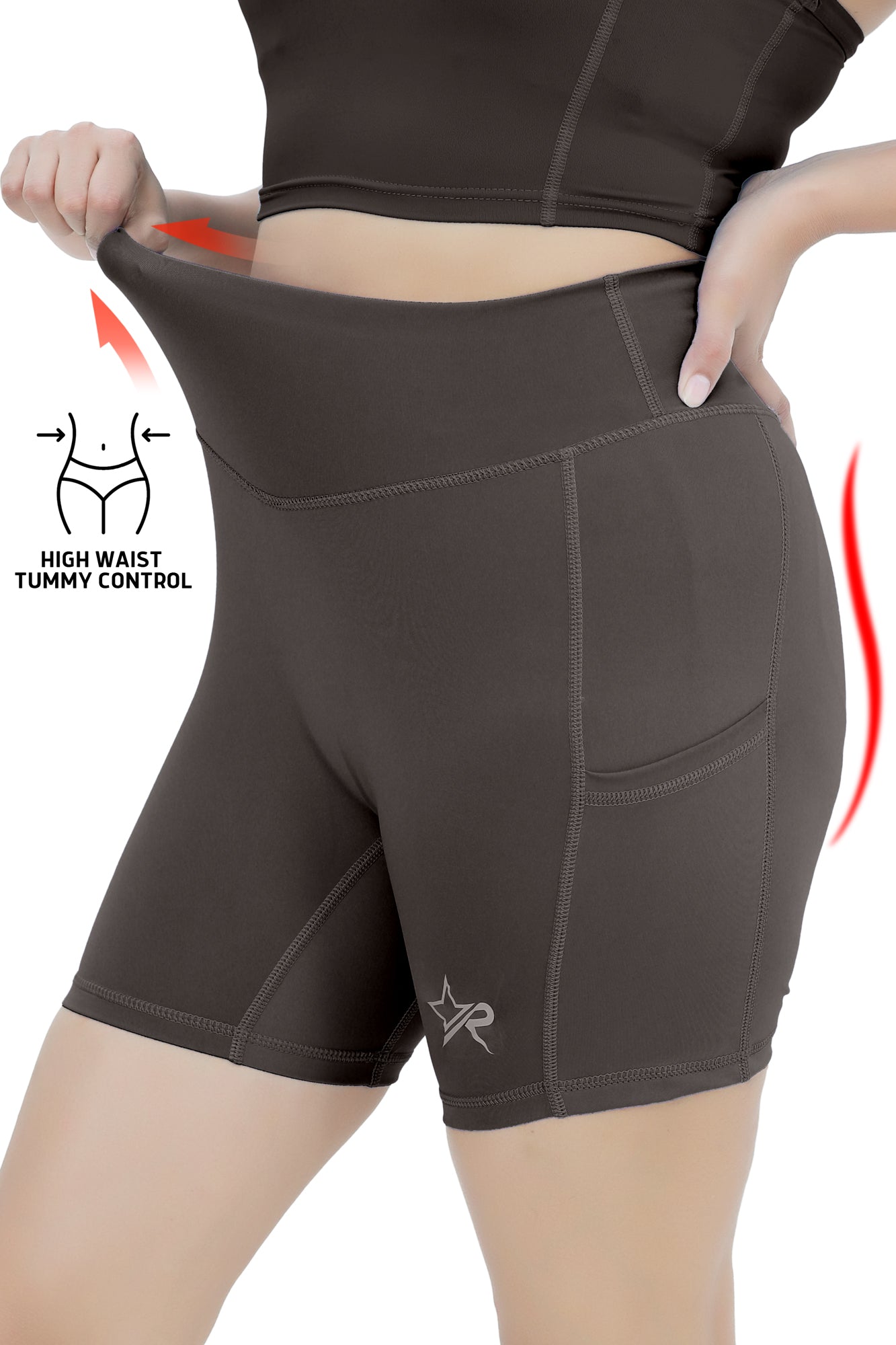Women Butter Soft Shorts - Brown