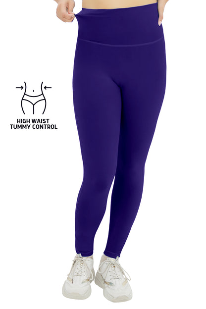 High Stretch Active Leggings - Japanese Violet Purple