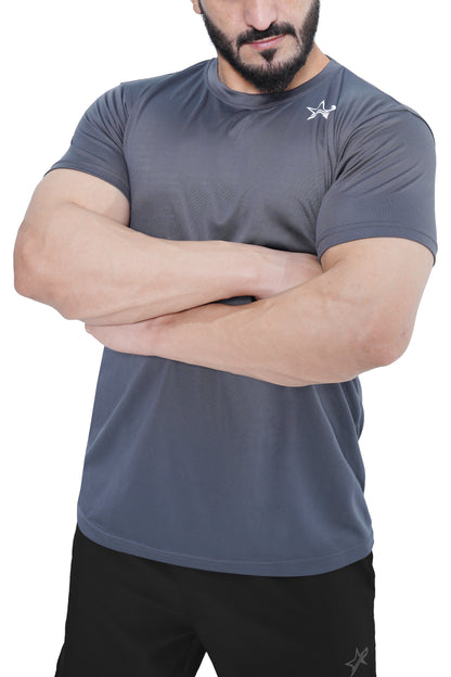 Men Sports T-Shirt - Grey