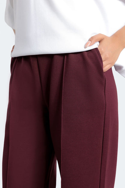 Interlock wide leg pants