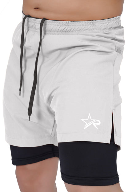 Men 2 in 1 Running shorts