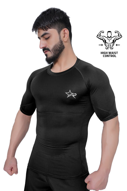 Men Compression Shirt Black