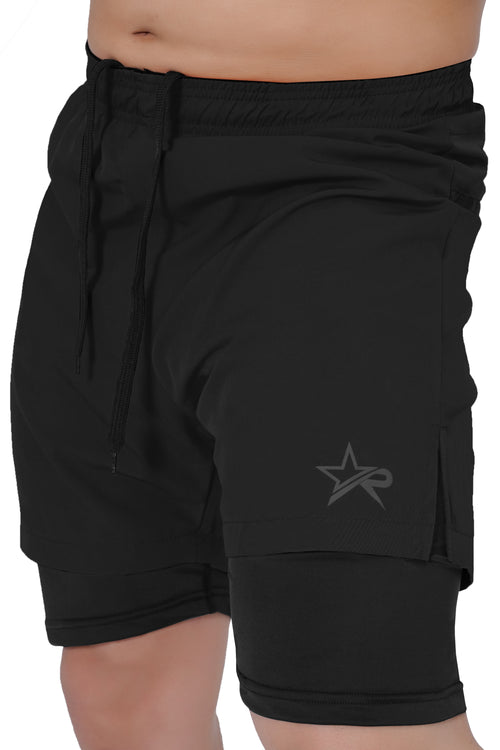 Men 2 in 1 Running shorts