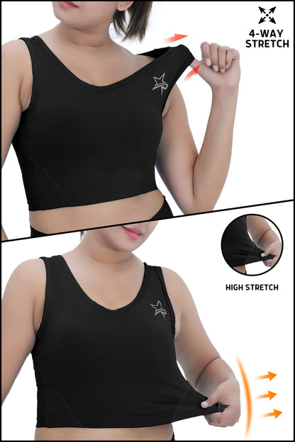 Women Sports Bra - Black