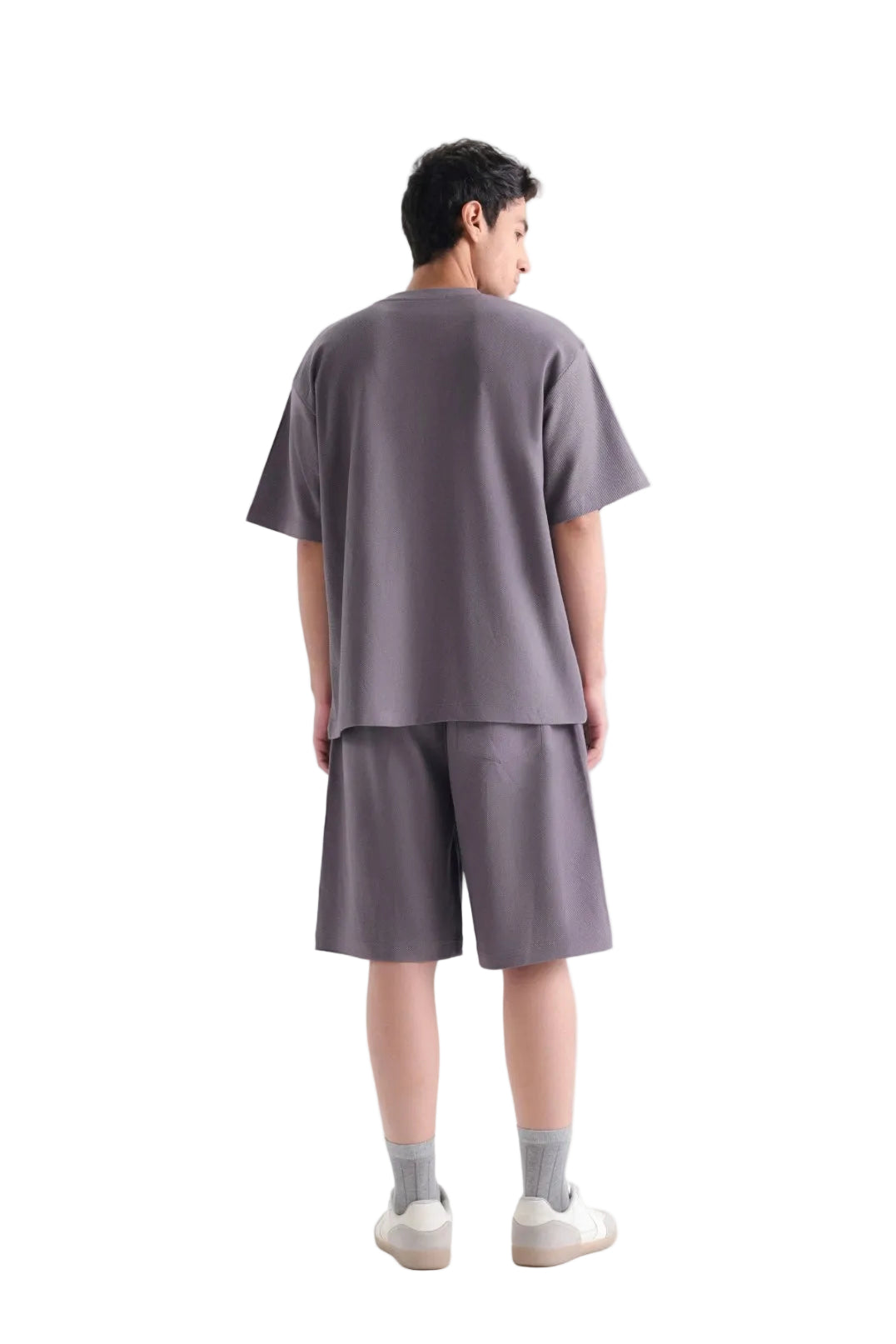 Textured Cotton T-Shirt